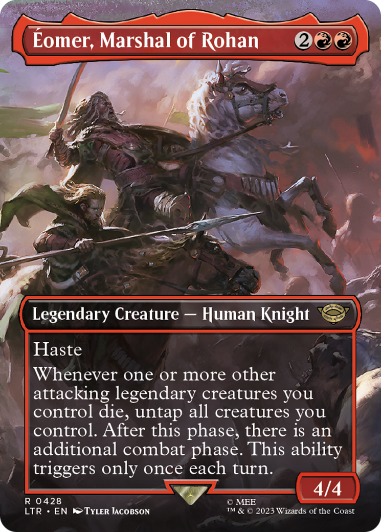 Eomer, Marshal of Rohan (Borderless Alternate Art) [The Lord of the Rings: Tales of Middle-Earth] | Dumpster Cat Games