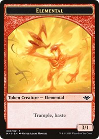 Elemental (009) // Goblin Double-Sided Token [Modern Horizons Tokens] | Dumpster Cat Games