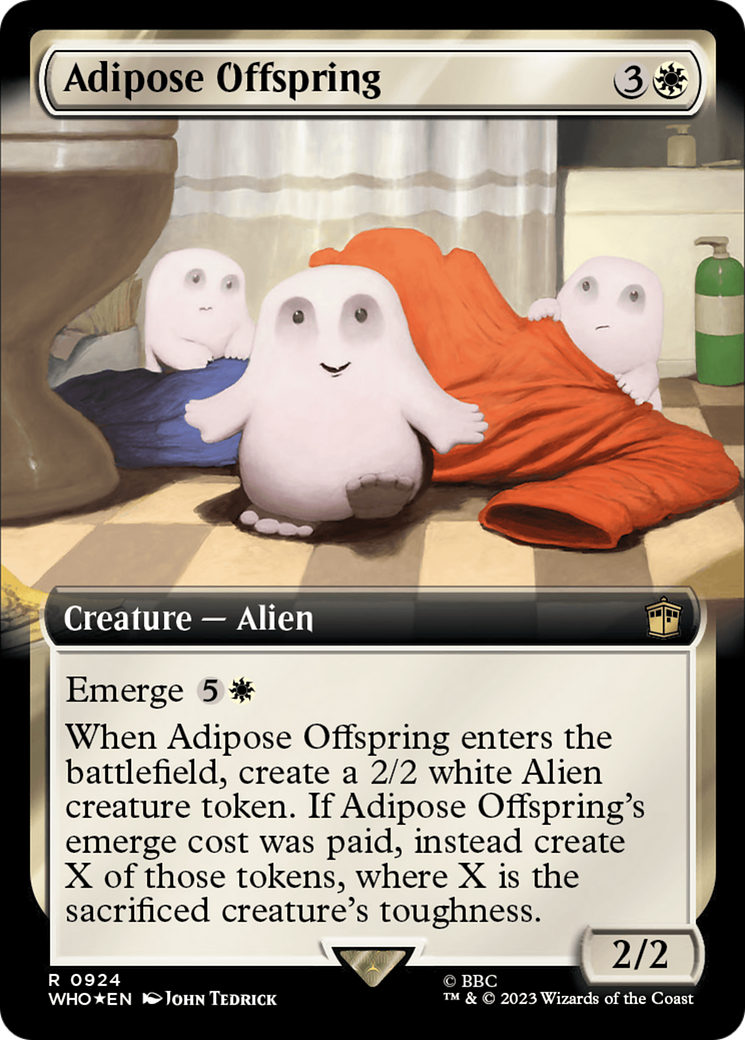 Adipose Offspring (Extended Art) (Surge Foil) [Doctor Who] | Dumpster Cat Games