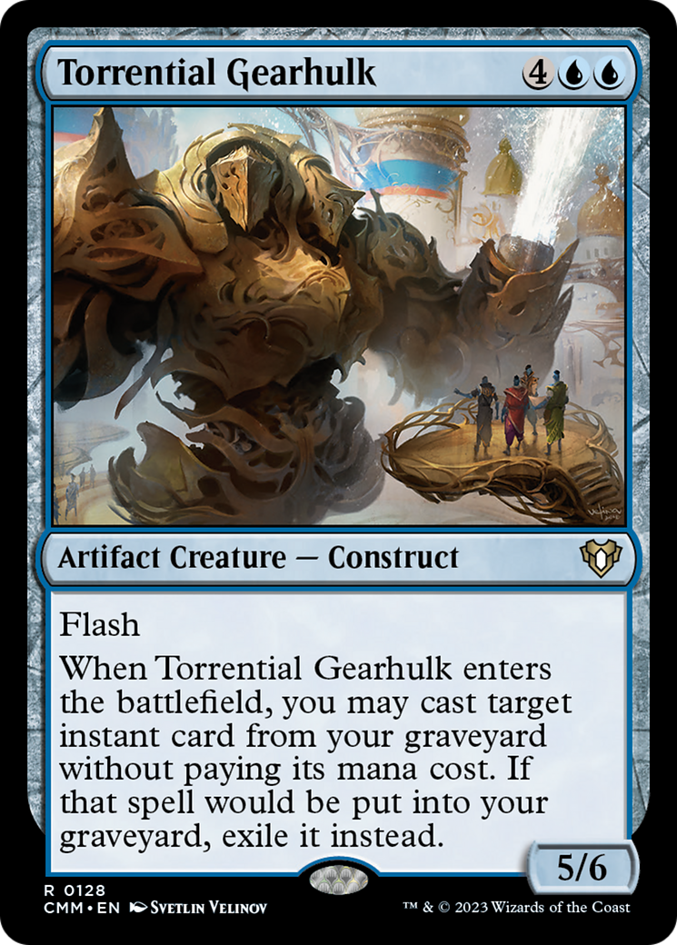 Torrential Gearhulk [Commander Masters] | Dumpster Cat Games