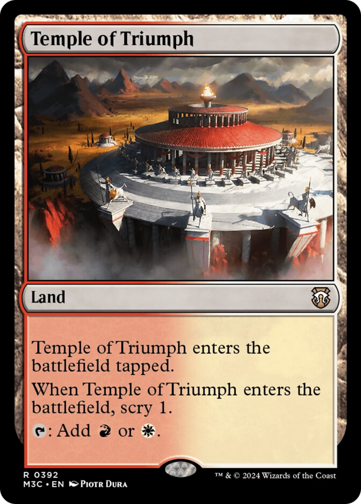 Temple of Triumph [Modern Horizons 3 Commander] | Dumpster Cat Games