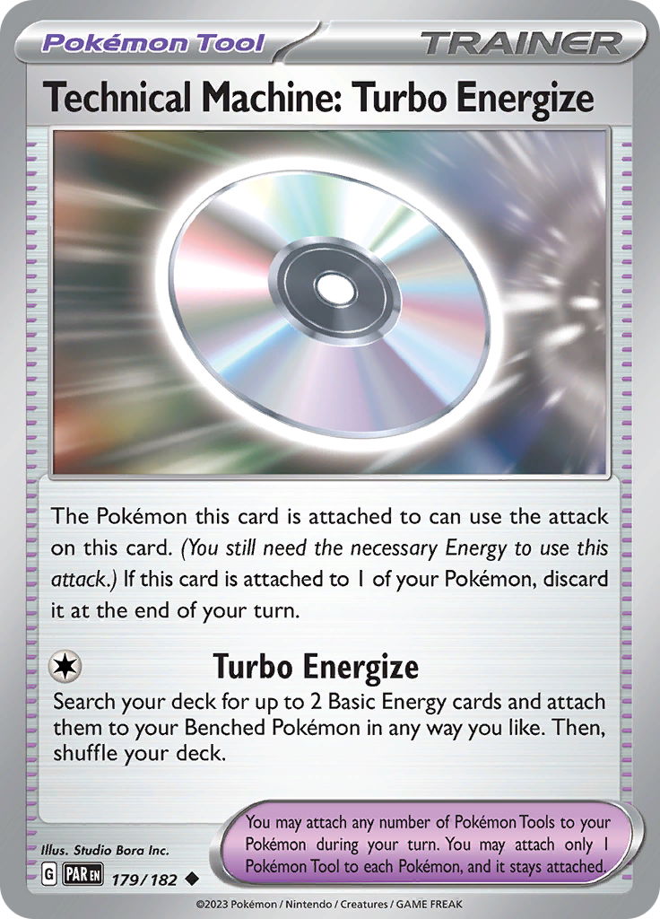 Technical Machine: Turbo Energize (179/182) [Scarlet & Violet: Paradox Rift] | Dumpster Cat Games