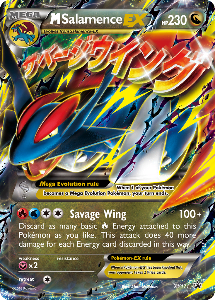 M Salamence EX (XY171) [XY: Black Star Promos] | Dumpster Cat Games