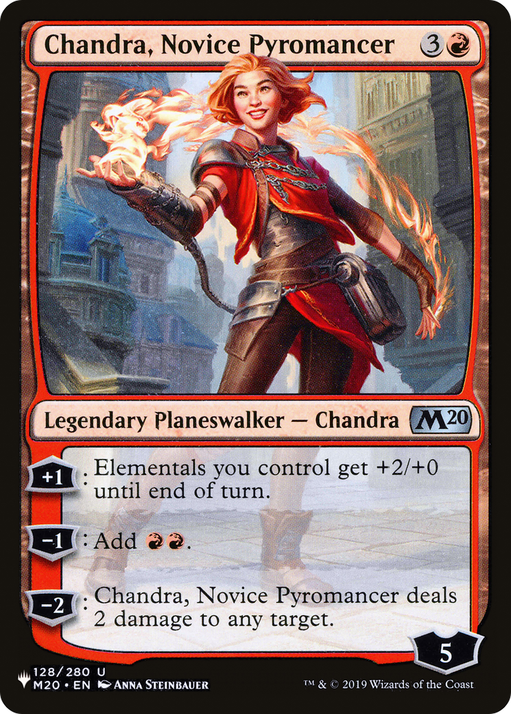 Chandra, Novice Pyromancer [The List] | Dumpster Cat Games