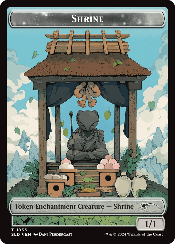 Shrine Token (Rainbow Foil) [Secret Lair: From Cute to Brute Tokens] | Dumpster Cat Games