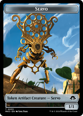 Phyrexian Myr // Servo Double-Sided Token [Modern Horizons 3 Commander Tokens] | Dumpster Cat Games