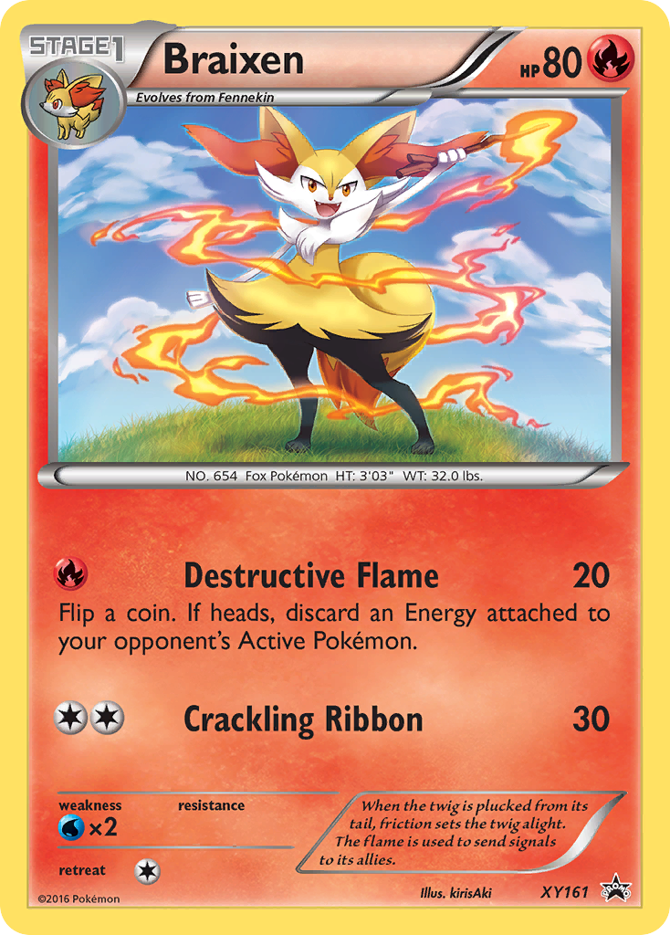 Braixen (XY161) [XY: Black Star Promos] | Dumpster Cat Games