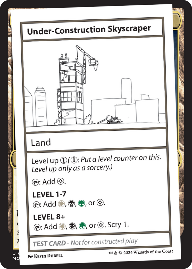 Under-Construction Skyscraper [Mystery Booster 2 Playtest Cards] | Dumpster Cat Games