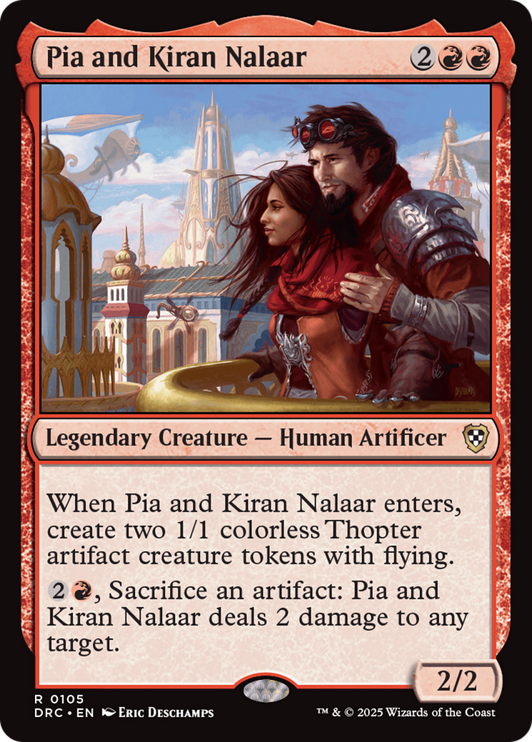 Pia and Kiran Nalaar [Aetherdrift Commander] | Dumpster Cat Games