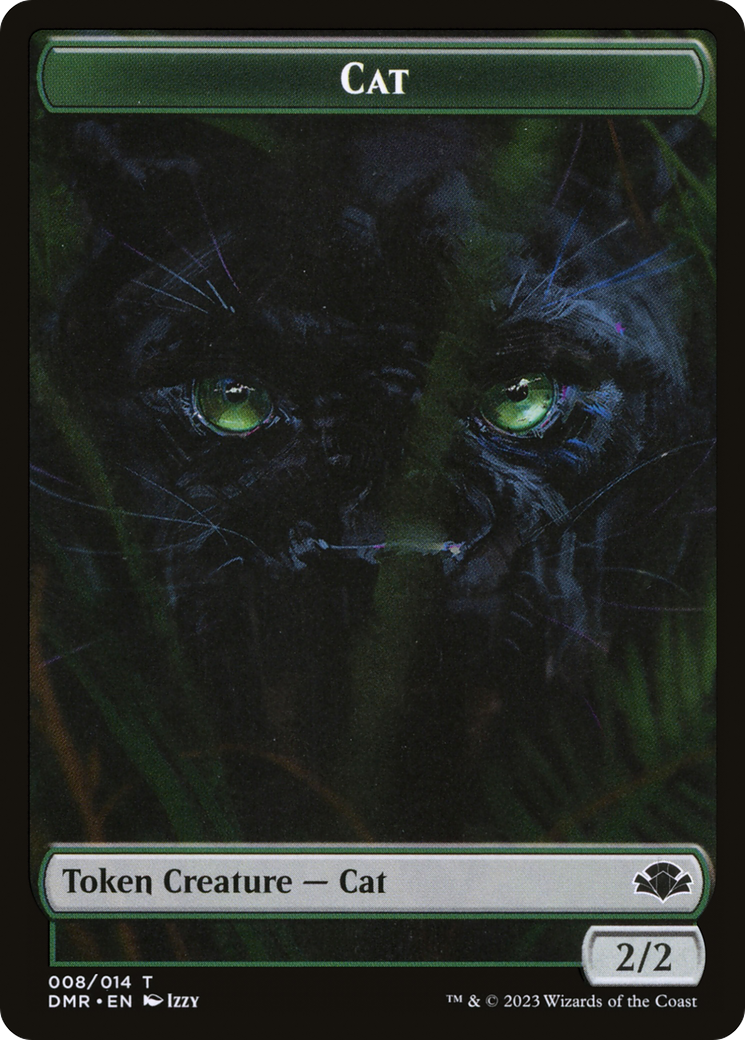 Cat Token (008) [Dominaria Remastered Tokens] | Dumpster Cat Games