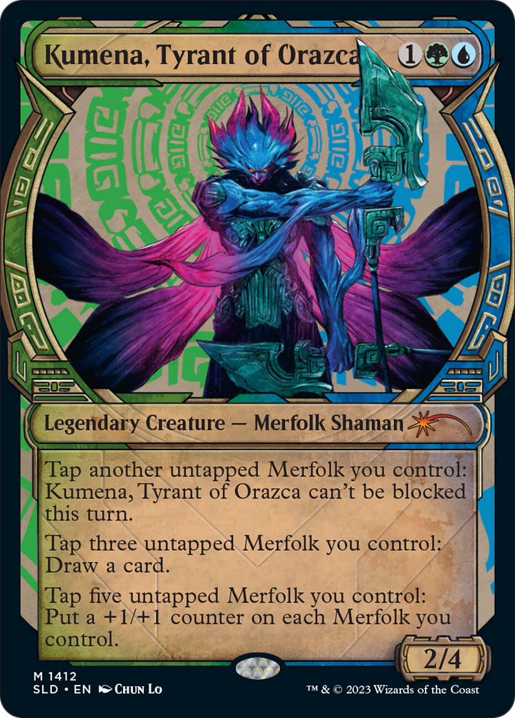 Kumena, Tyrant of Orazca (Rainbow Foil) [Secret Lair Drop Series] | Dumpster Cat Games