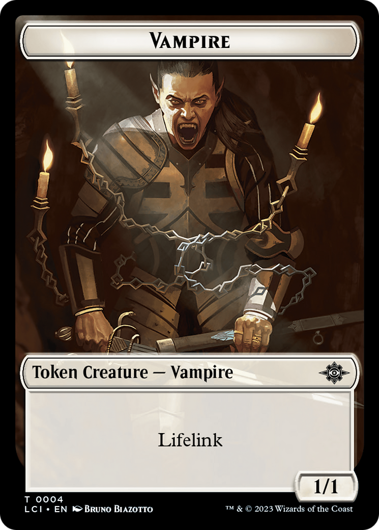 Vampire // Skeleton Pirate Double-Sided Token [The Lost Caverns of Ixalan Tokens] | Dumpster Cat Games