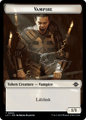 Vampire // Spirit Double-Sided Token [The Lost Caverns of Ixalan Tokens] | Dumpster Cat Games