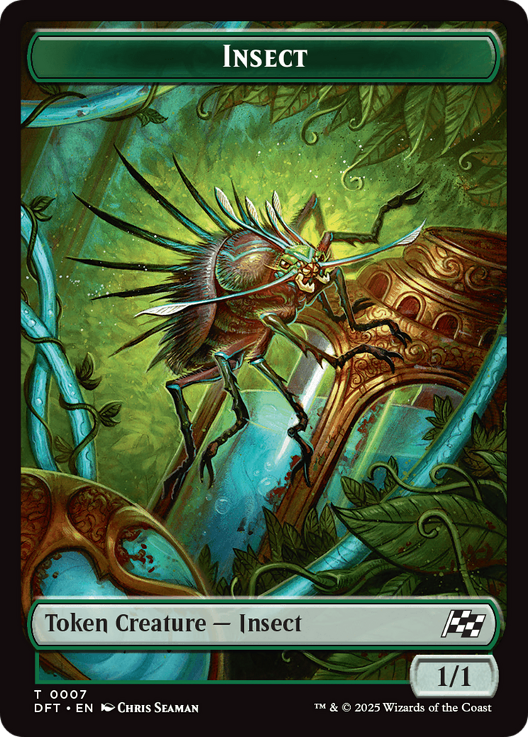 Insect // Elephant Double-Sided Token [Aetherdrift Tokens] | Dumpster Cat Games