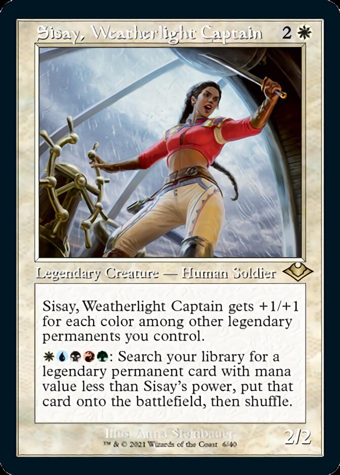 Sisay, Weatherlight Captain (Retro) [Modern Horizons] | Dumpster Cat Games