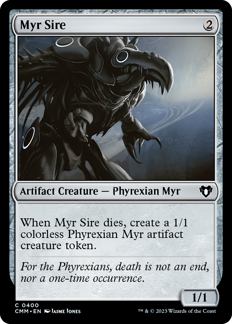 Myr Sire [Commander Masters] | Dumpster Cat Games