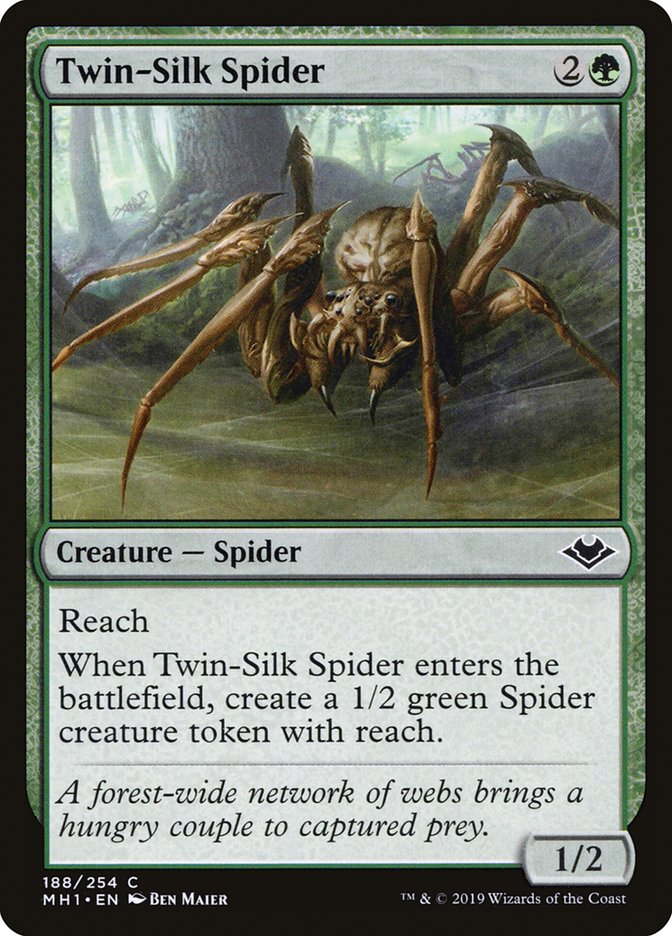 Twin-Silk Spider [Modern Horizons] | Dumpster Cat Games