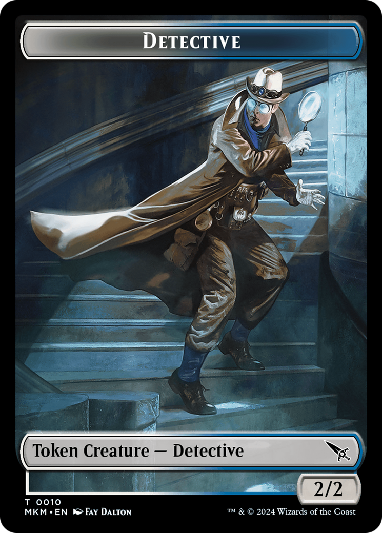 Detective // Ooze Double-Sided Token [Murders at Karlov Manor Tokens] | Dumpster Cat Games