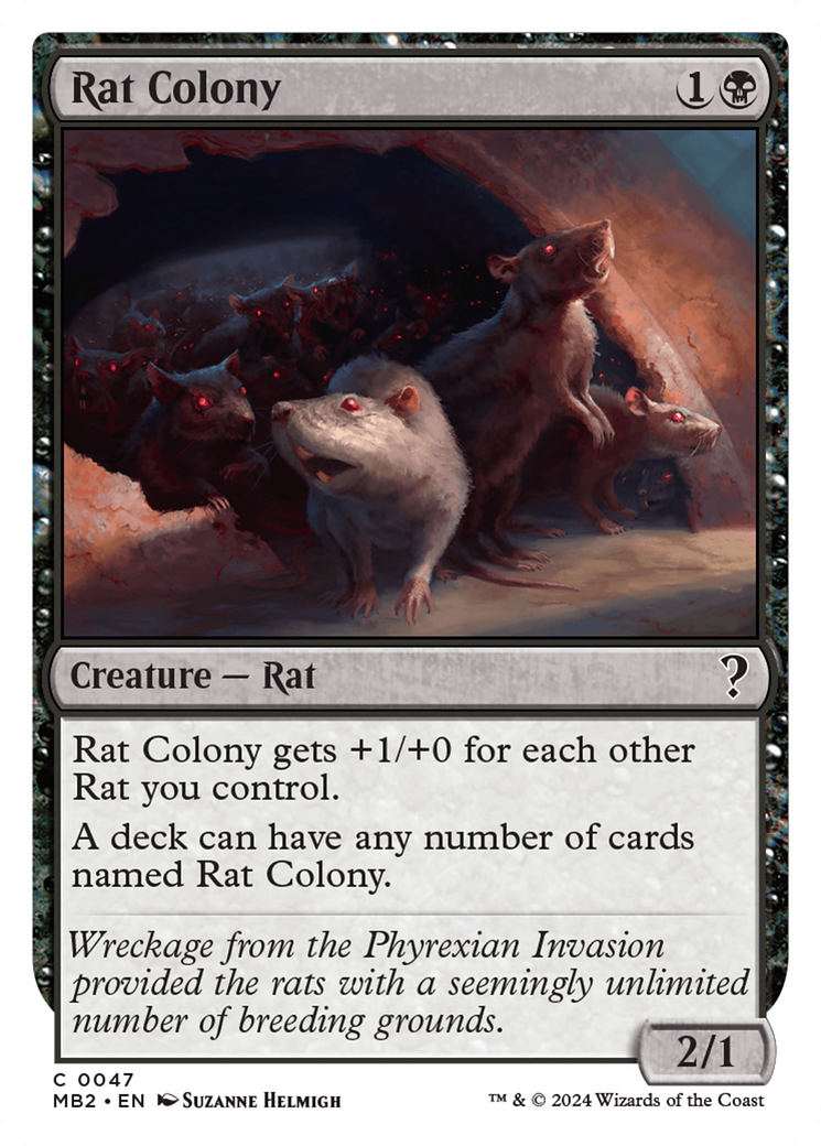 Rat Colony (White Border) [Mystery Booster 2] | Dumpster Cat Games