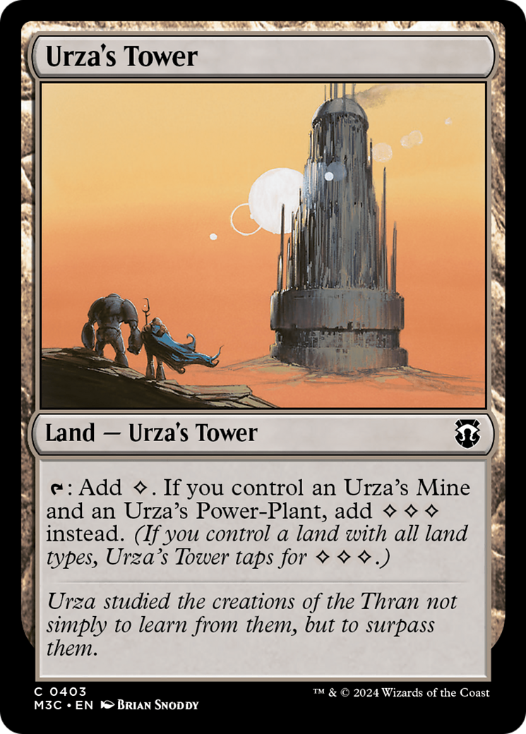 Urza's Tower (Ripple Foil) [Modern Horizons 3 Commander] | Dumpster Cat Games