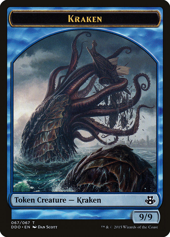 Kraken Token [Duel Decks: Elspeth vs. Kiora] | Dumpster Cat Games