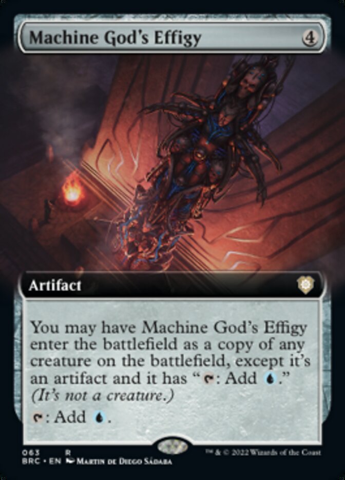 Machine God's Effigy (Extended Art) [The Brothers' War Commander] | Dumpster Cat Games