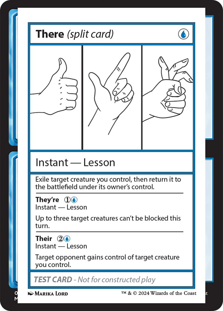 There (Split Card) [Mystery Booster 2 Playtest Cards] | Dumpster Cat Games