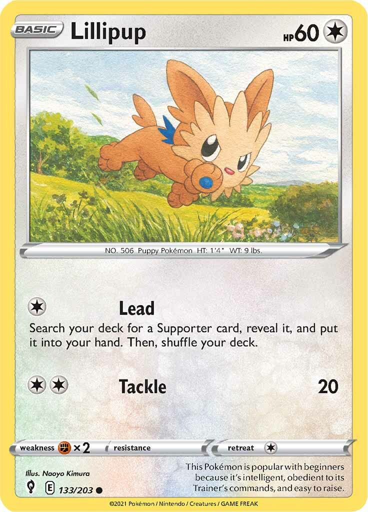 Lillipup (133/203) [Sword & Shield: Evolving Skies] | Dumpster Cat Games