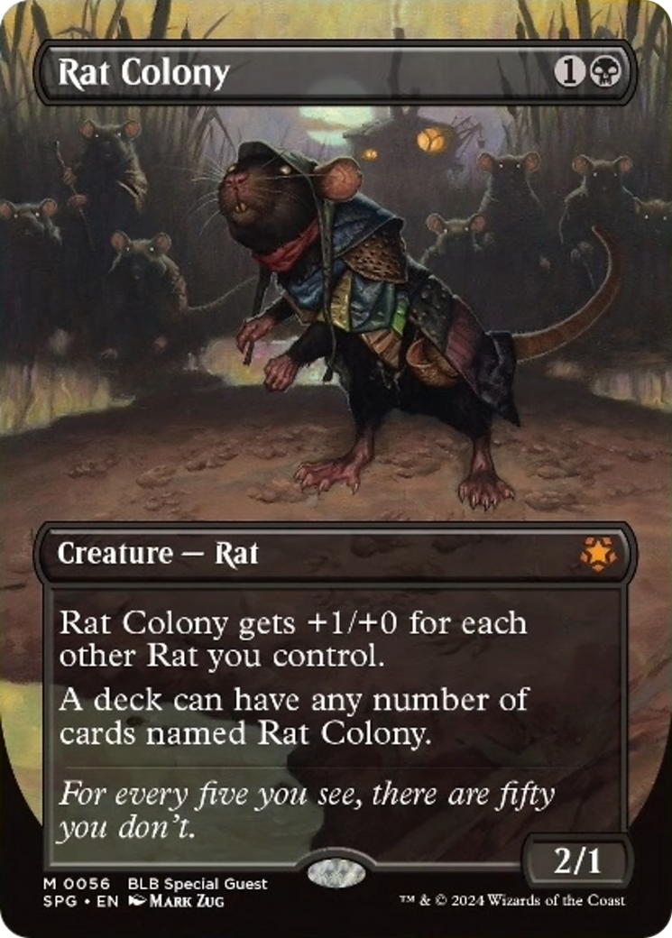 Rat Colony (Borderless) [Bloomburrow Special Guests] | Dumpster Cat Games