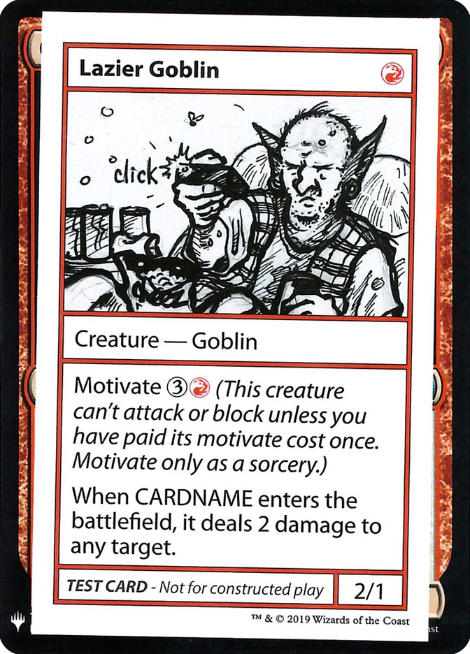 Lazier Goblin [Mystery Booster Playtest Cards] | Dumpster Cat Games