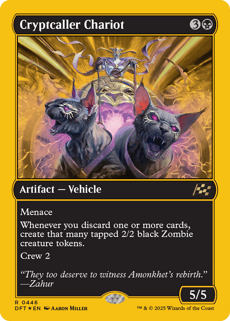 Cryptcaller Chariot (First-Place Foil) [Aetherdrift] | Dumpster Cat Games