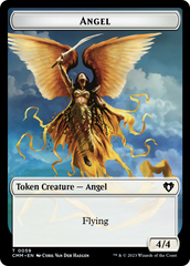 Copy (54) // Angel Double-Sided Token [Commander Masters Tokens] | Dumpster Cat Games