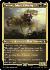 Zacama, Primal Calamity (Foil Etched) [Commander Masters] | Dumpster Cat Games