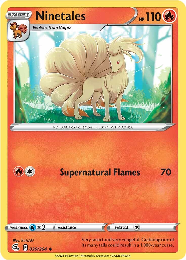 Ninetales (030/264) [Sword & Shield: Fusion Strike] | Dumpster Cat Games