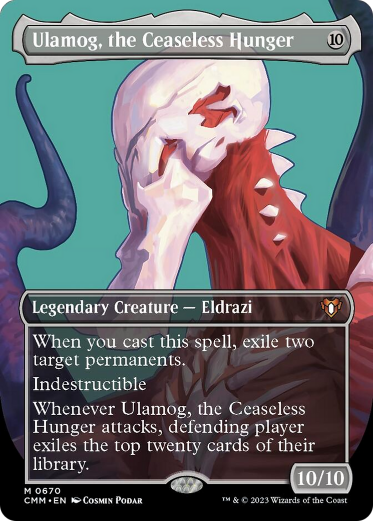 Ulamog, the Ceaseless Hunger (Borderless Profile) [Commander Masters] | Dumpster Cat Games