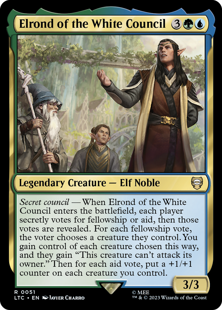 Elrond of the White Council [The Lord of the Rings: Tales of Middle-Earth Commander] | Dumpster Cat Games