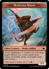 Sword // Manifold Mouse Double-Sided Token [Bloomburrow Tokens] | Dumpster Cat Games