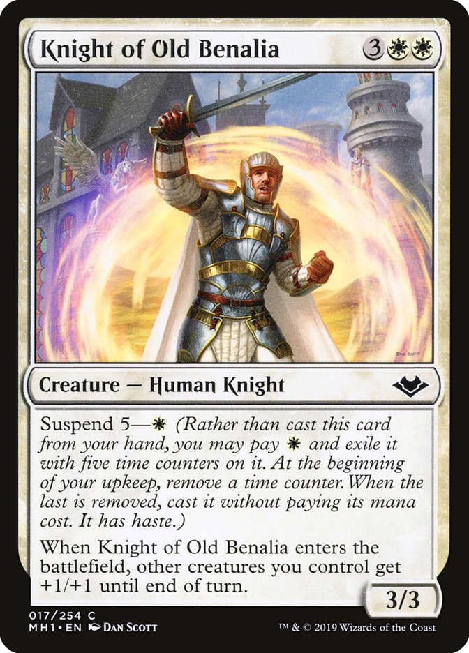 Knight of Old Benalia [Modern Horizons] | Dumpster Cat Games