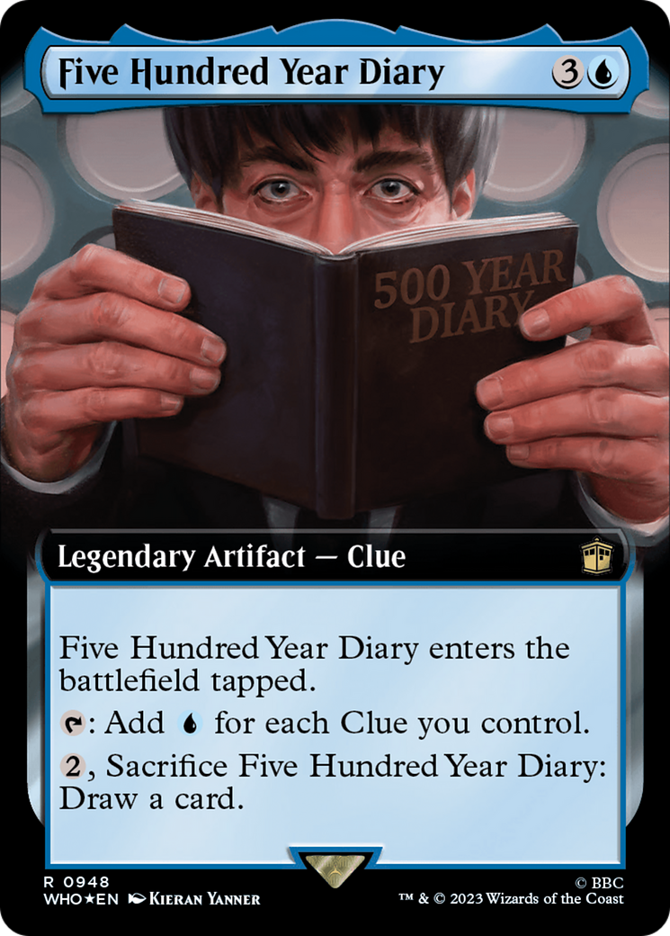 Five Hundred Year Diary (Extended Art) (Surge Foil) [Doctor Who] | Dumpster Cat Games