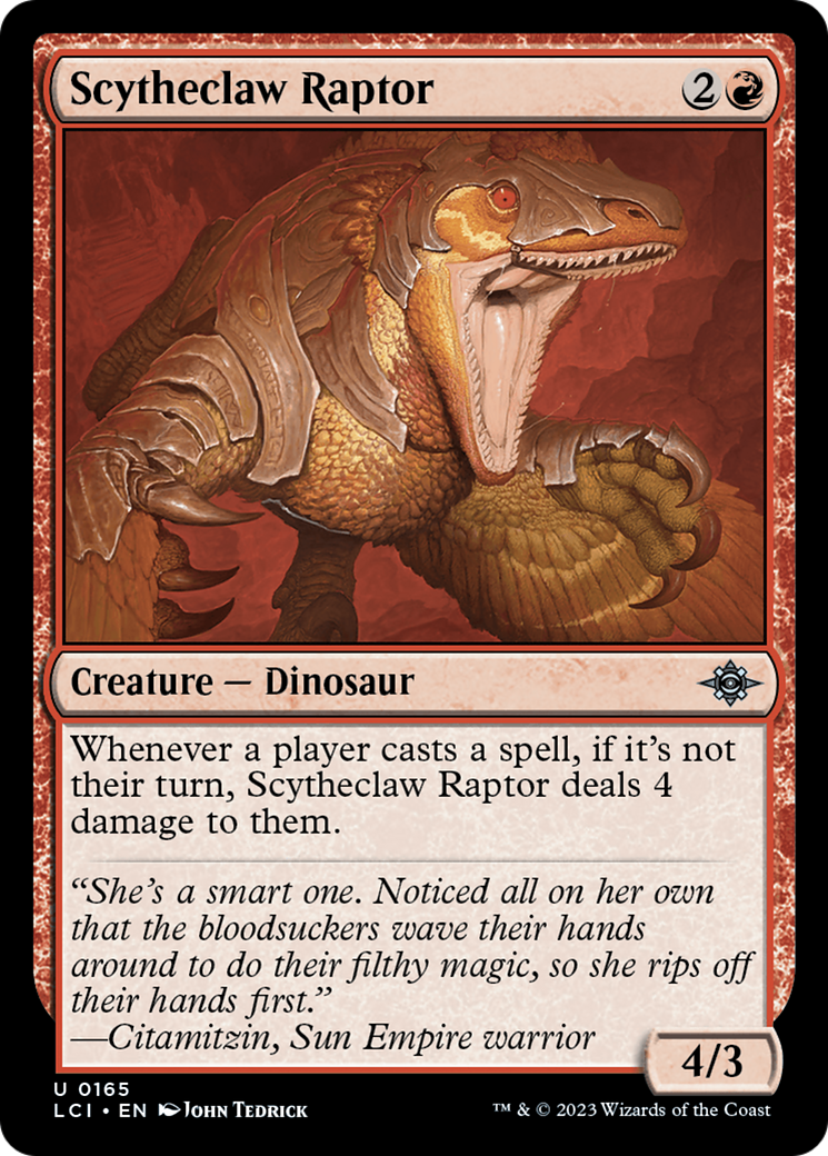 Scytheclaw Raptor [The Lost Caverns of Ixalan] | Dumpster Cat Games