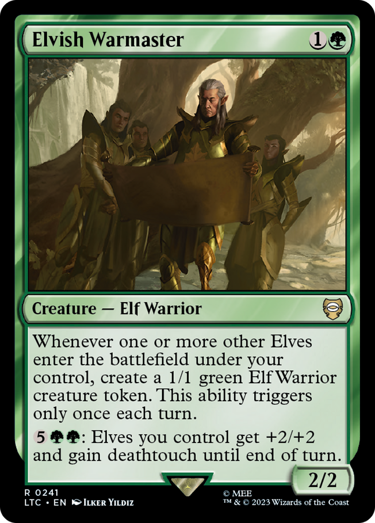 Elvish Warmaster [The Lord of the Rings: Tales of Middle-Earth Commander] | Dumpster Cat Games