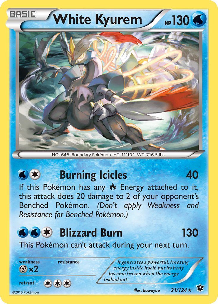 White Kyurem (21/124) (Theme Deck Exclusive) [XY: Fates Collide] | Dumpster Cat Games