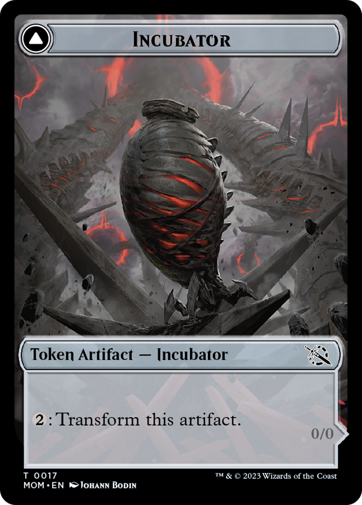 Incubator // Phyrexian (17) Double-Sided Token [March of the Machine Tokens] | Dumpster Cat Games