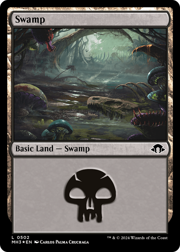 Swamp (0502) (Ripple Foil) [Modern Horizons 3] | Dumpster Cat Games