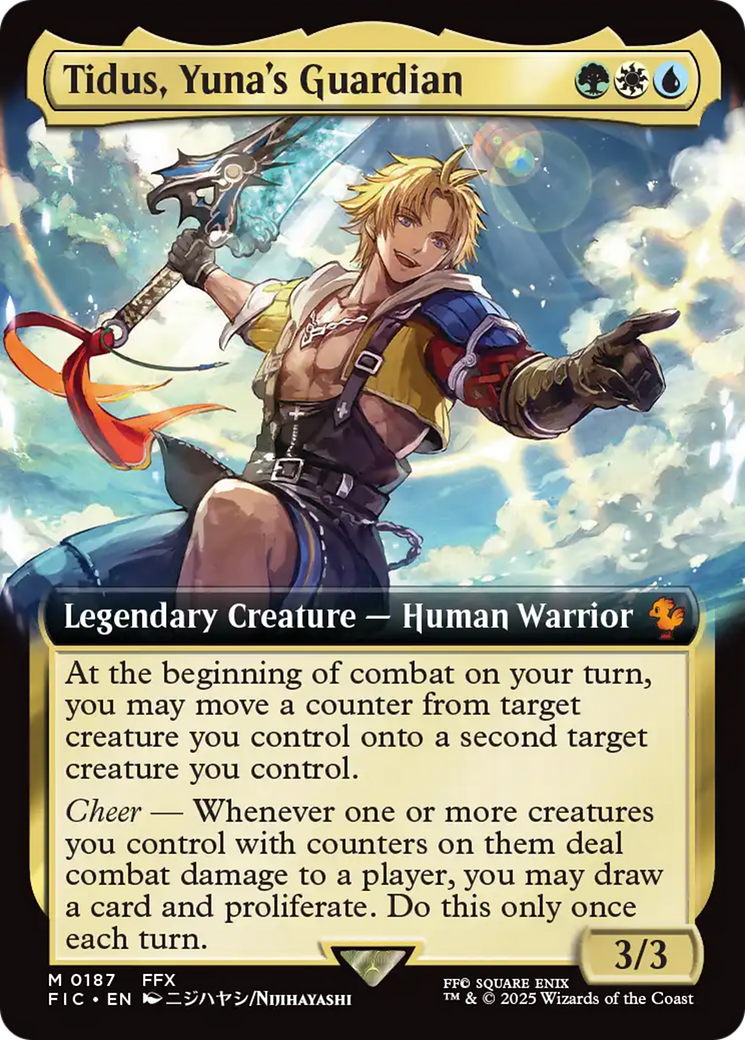 Tidus, Yuna's Guardian (Extended Art) [FINAL FANTASY Commander] | Dumpster Cat Games