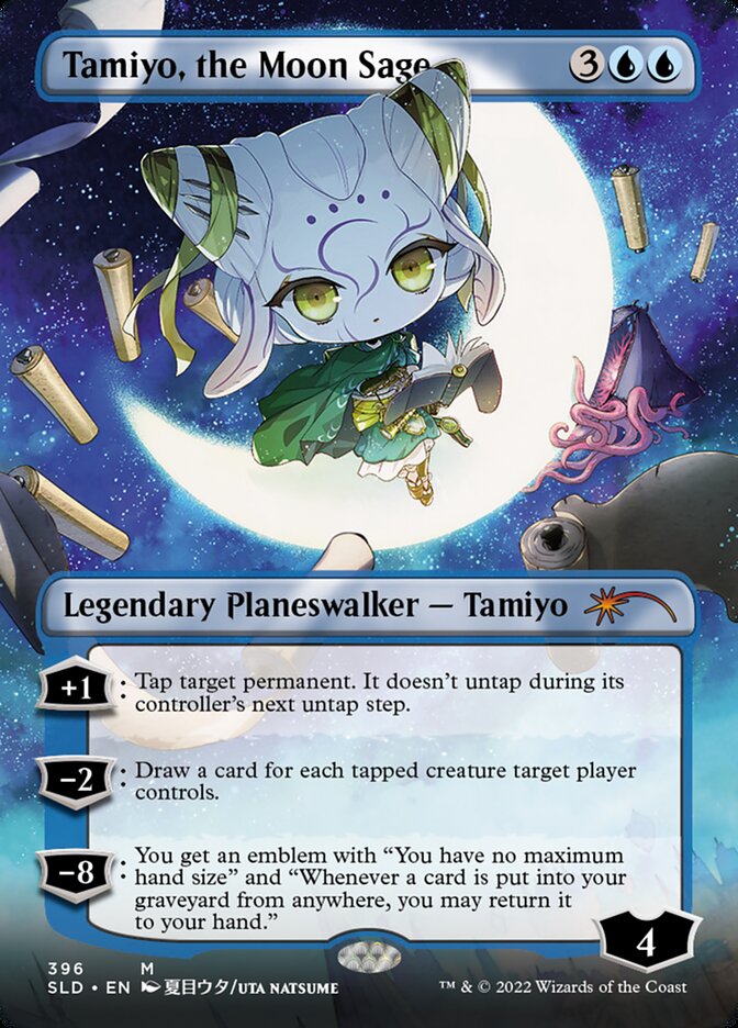 Tamiyo, the Moon Sage (Borderless) [Secret Lair Drop Series] | Dumpster Cat Games