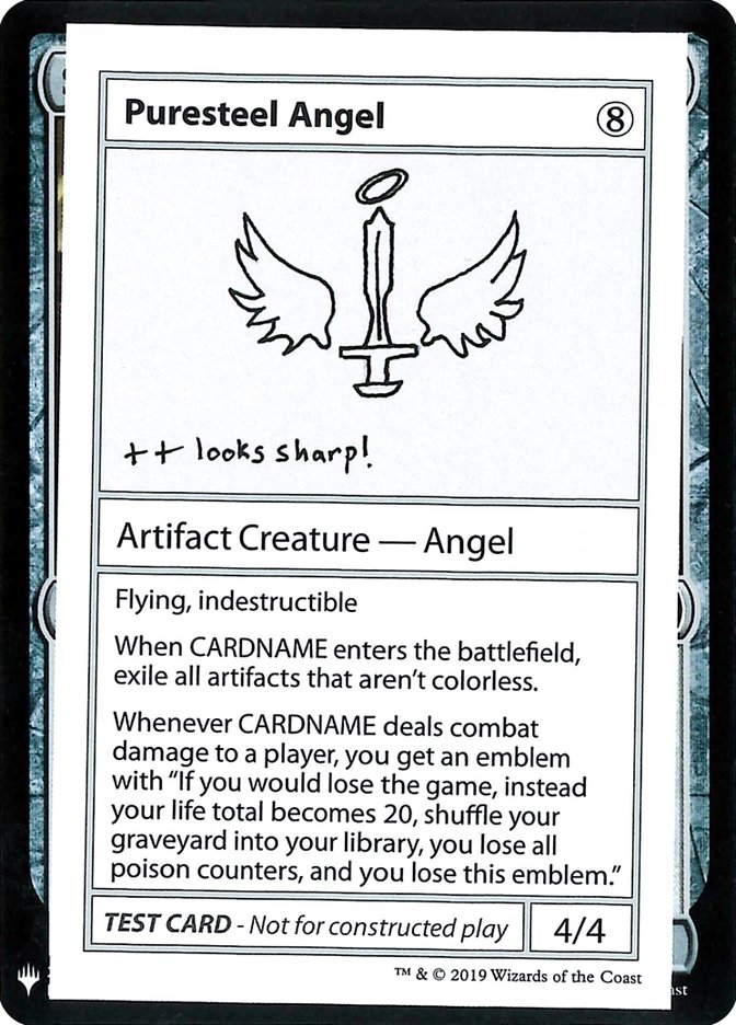 Puresteel Angel [Mystery Booster Playtest Cards] | Dumpster Cat Games