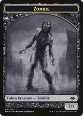 Zombie // Golem Double-Sided Token [Modern Horizons Tokens] | Dumpster Cat Games