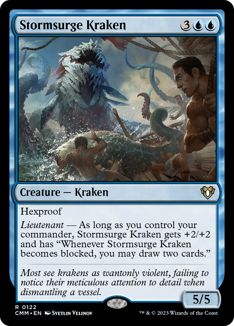 Stormsurge Kraken [Commander Masters] | Dumpster Cat Games