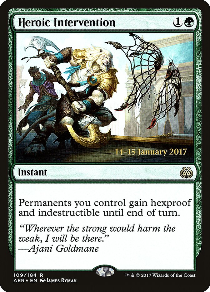 Heroic Intervention [Aether Revolt Prerelease Promos] | Dumpster Cat Games